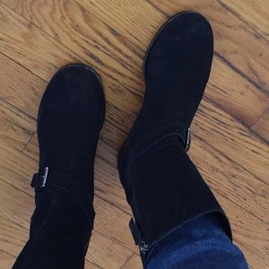 Eileen Fisher Black Suede Boots